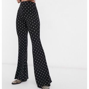 Bershka Kickflare Ribbed Pants